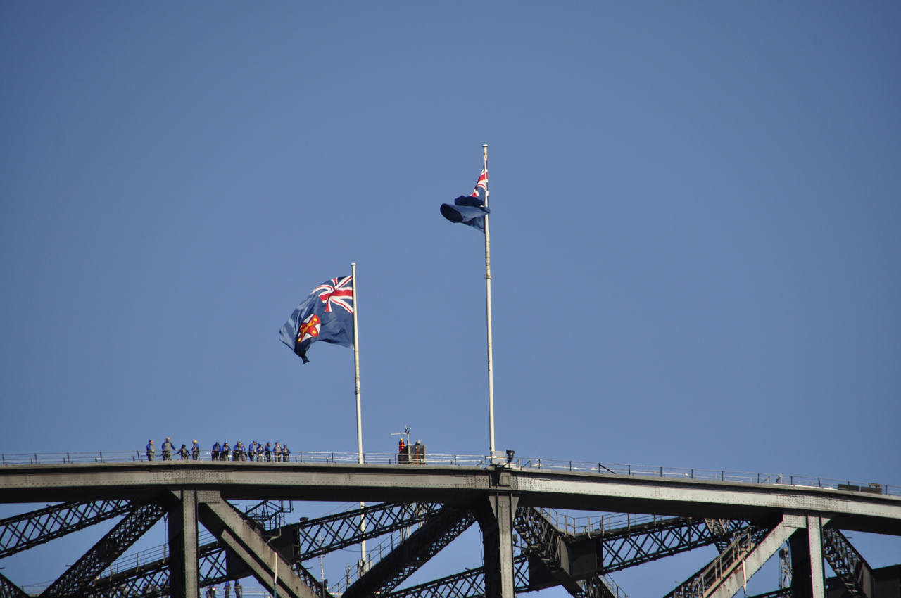 climbing the Sydney Harbor Bridge