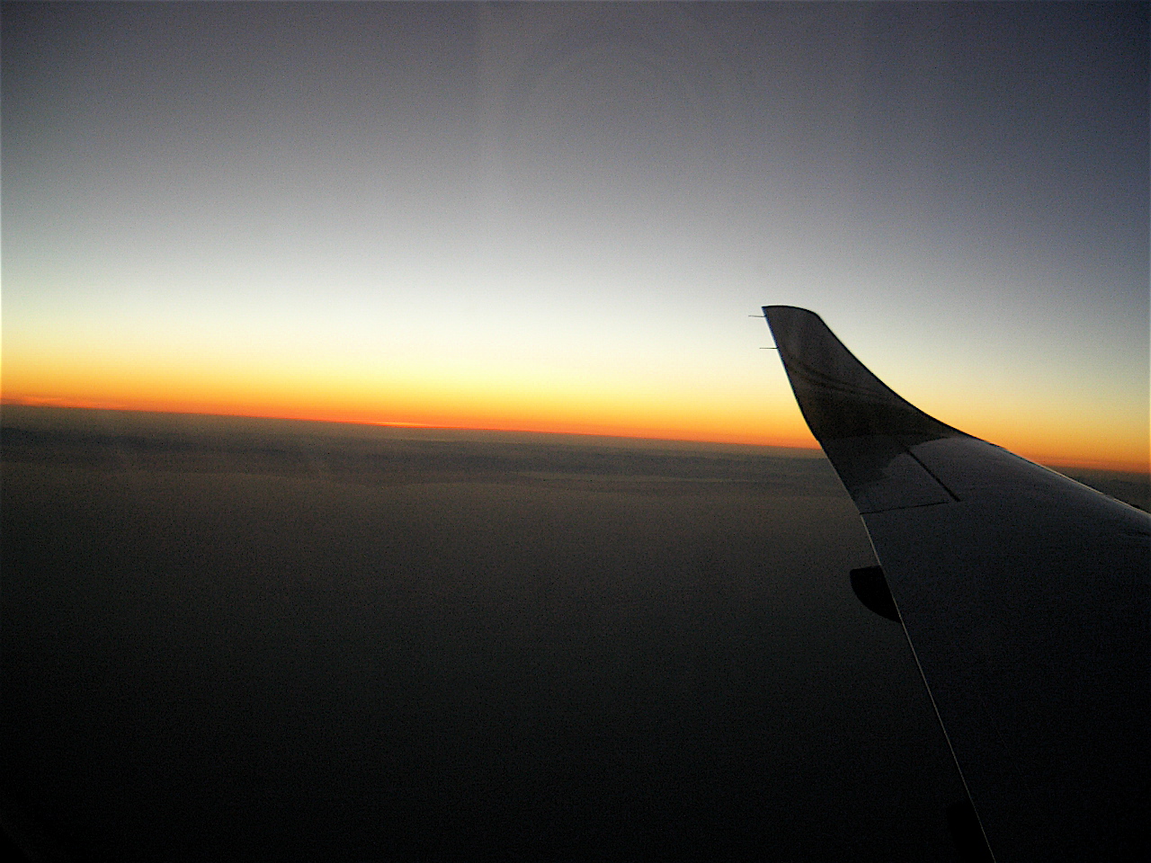 Flying home from Sydney