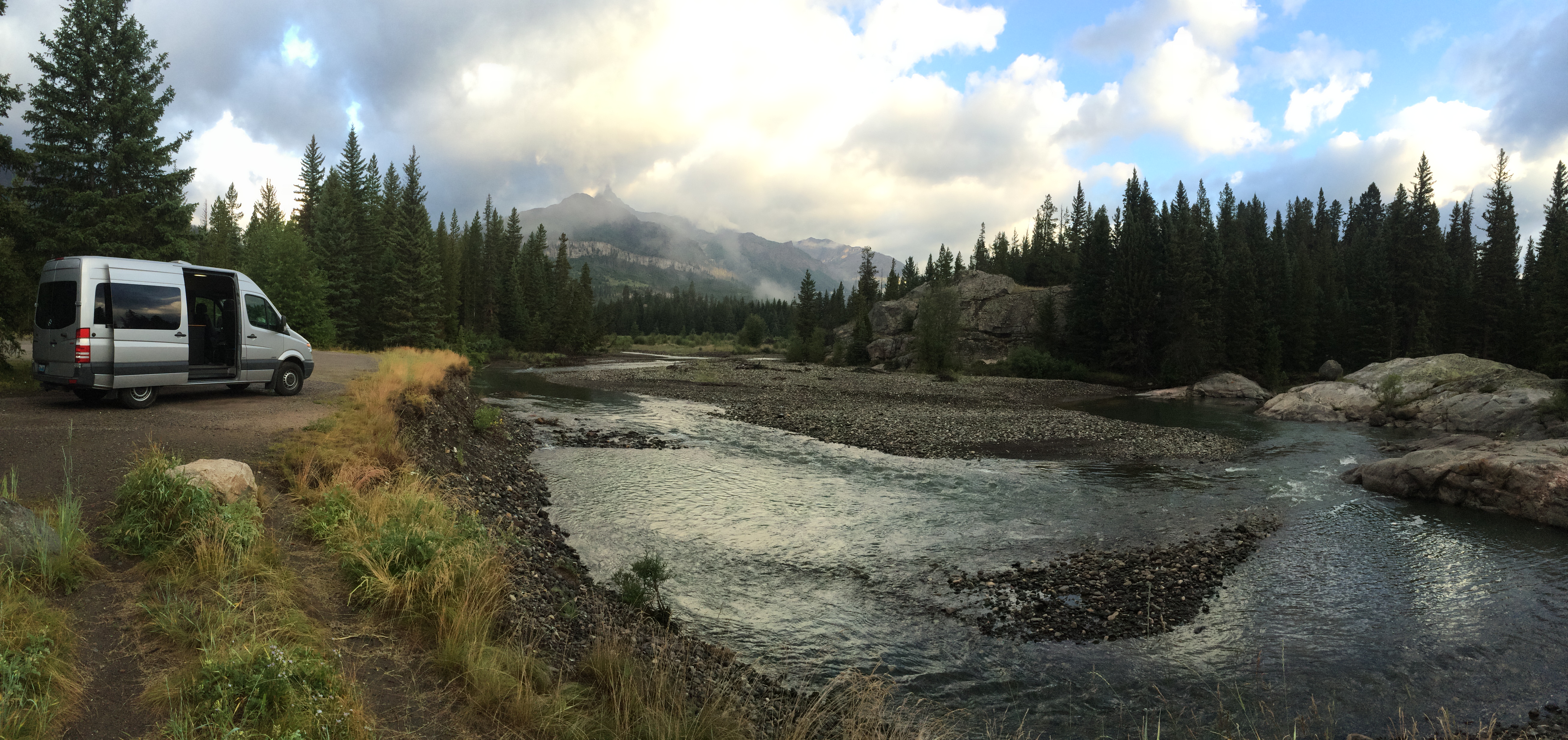 CAMPING OUTSIDE OF YELLOWSTONE